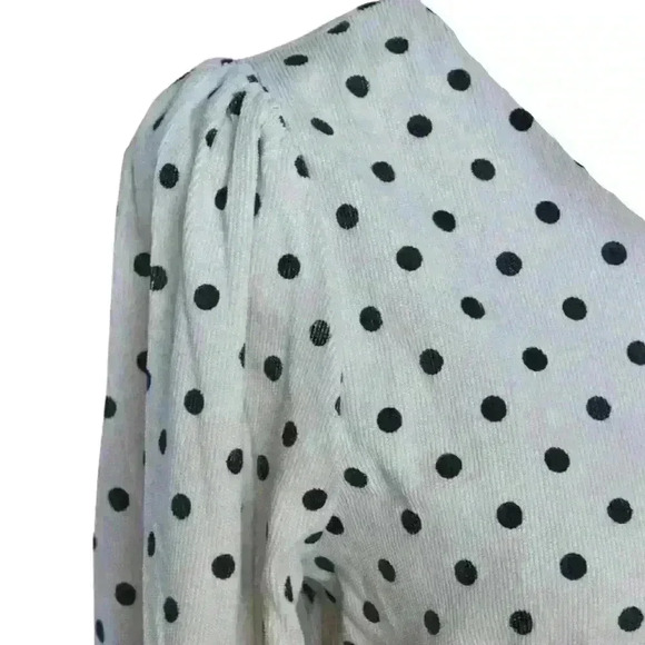 Cherie Polka Dot Parisienne Long Sleeve Midi Dress - Picture 5 of 5